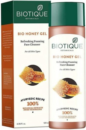 Biotique Advanced Ayurveda Bio Honey Gel Foaming Face cleanser, 120 ml